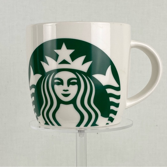 STARBUCKS 2017 Green Mermaid Siren Logo 14 oz Ceramic Coffee Mug - Picture 1 of 4